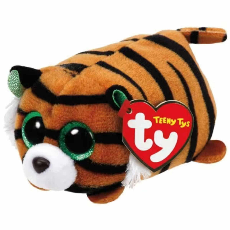 Portachiavi Peluche TY Beanie Bellies Clip - Ying Il Panda Con Occhi Glitterati, 12 Cm