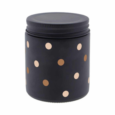 Imagen vela artomática black small dots vli1073