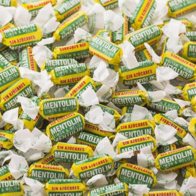 Imagen caramelo mentolin limon melisa sin azucar bolsa 1kg