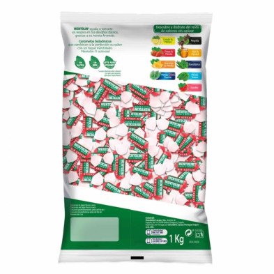 Imagen bolsa mentolin fresa menta sin azucar bolsa 1kg