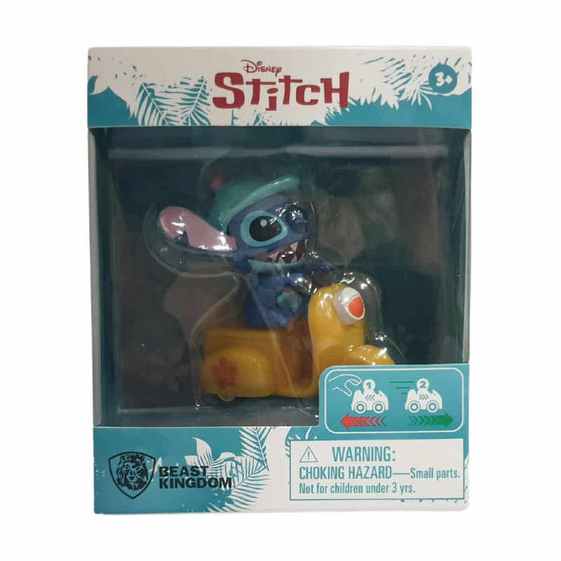 Figura Zoom Hero Stitch moto amarilla 5 cm Disney - hipergol.com
