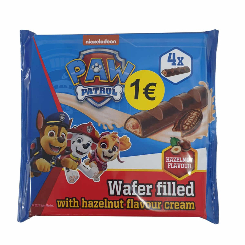 Imagen pack 4 chocolatinas patrulla canina 20grs