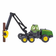 PROCESADORA FORESTAL JOHN DEERE SIKU 1652 – VEHÍCULO DE JUGUETE CON GRÚA Y TRONCOS INCLUIDOS