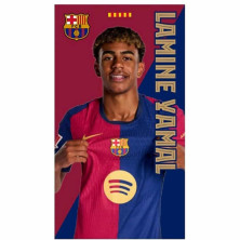 Imagen toalla playa microfibra fc barcelona yamal