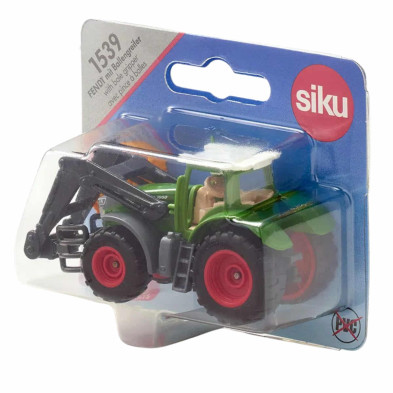 SIKU Fendt con pinza móvil y carga frontal de juguete