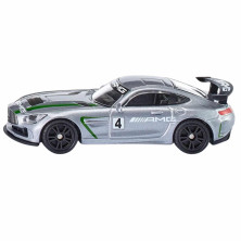 Coche Mercedes-AMG GT4 de carreras SIKU plateado
