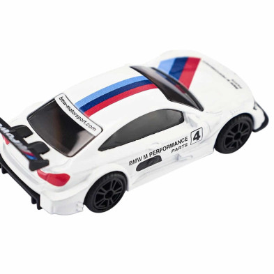 Coche de carreras BMW SIKU con alerón trasero