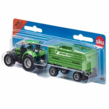 Tractor SIKU Deutz-Fahr con cabina desmontable y ruedas de goma