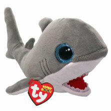 PELUCHE TY BEANIE BOOS FINNEGAN TIBURÓN 15 CM