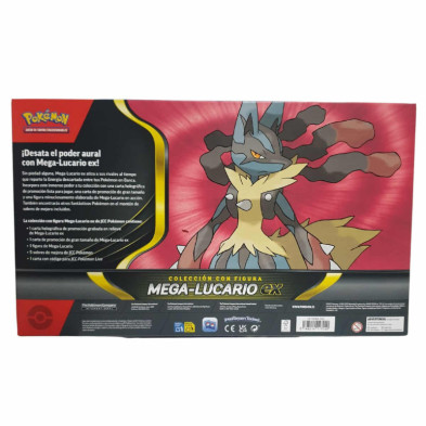 imagen 2 de jcc pokemon mega lucario ex figure box tcg pokemon