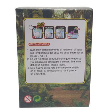 Packaging huevo dinosaurio 12 cm