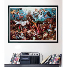 Puzzle enmarcado en ambiente vintage