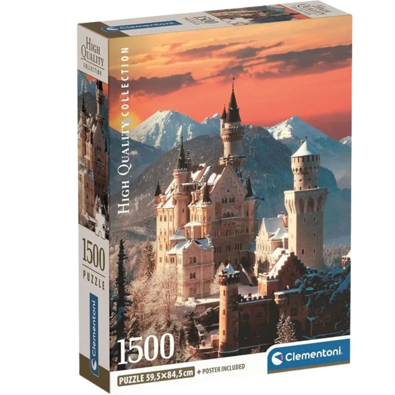 Caja del puzzle Clementoni Neuschwanstein 1500 piezas