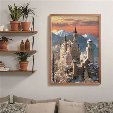 Vista general del puzzle Clementoni Neuschwanstein montado