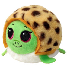 Peluche tortuga Ty Bouncers 8 cm con caparazón moteado y ojos bordados