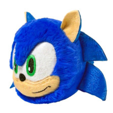 peluche Sonic azul vista lateral
