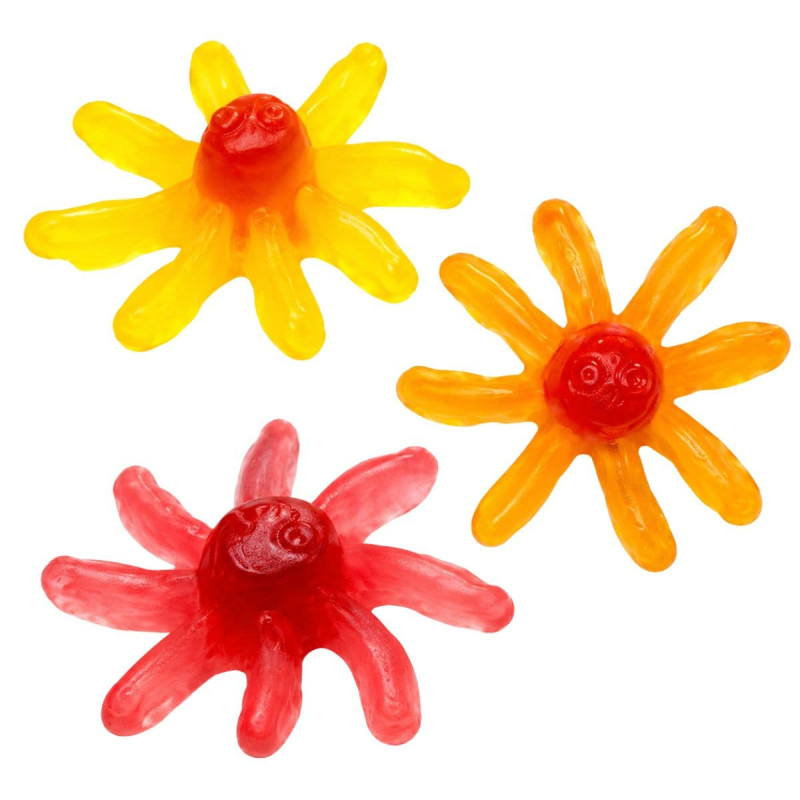 Gominolas Trolli Octopus Spicy en forma de pulpo sobre fondo blanco