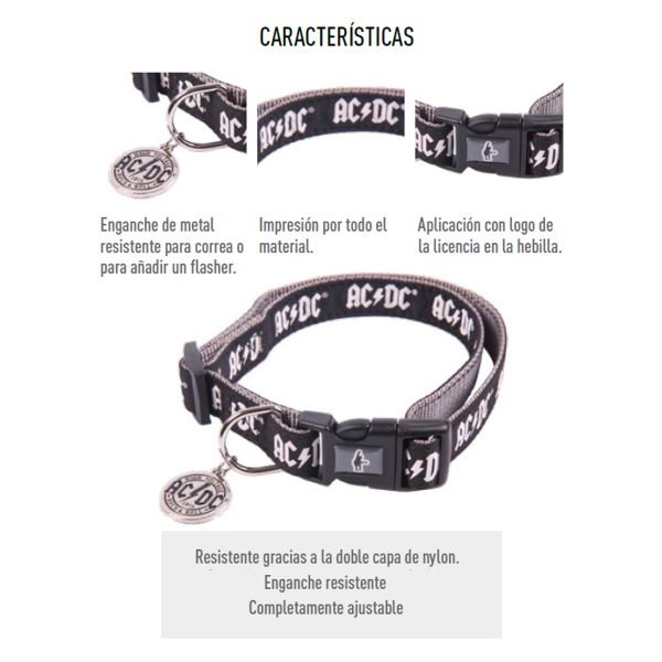 Imagén COLLAR PARA PERROS AC/DC